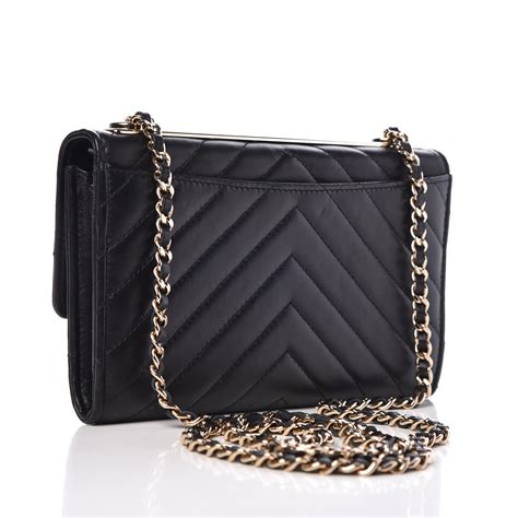 lambskin chanel wallet|Chanel trendy wallet on chain.